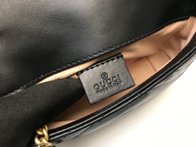 Gucci經典款女包 476433 古馳GG Marmont Mini迷你單肩斜跨鏈條包  gqy3655